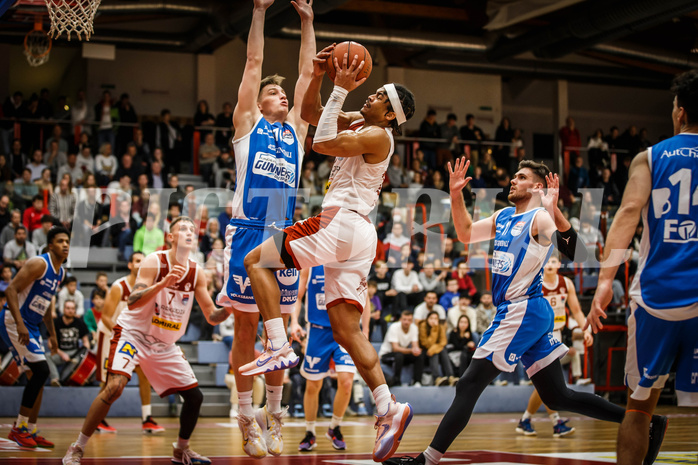 Basketball, win2day Basketball Superliga 2022/23, Grunddurchgang 8.Runde, Traiskirchen Lions, Oberwart Gunners, Evan Taylor (10)
