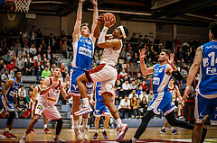 Basketball, win2day Basketball Superliga 2022/23, Grunddurchgang 8.Runde, Traiskirchen Lions, Oberwart Gunners, Evan Taylor (10)