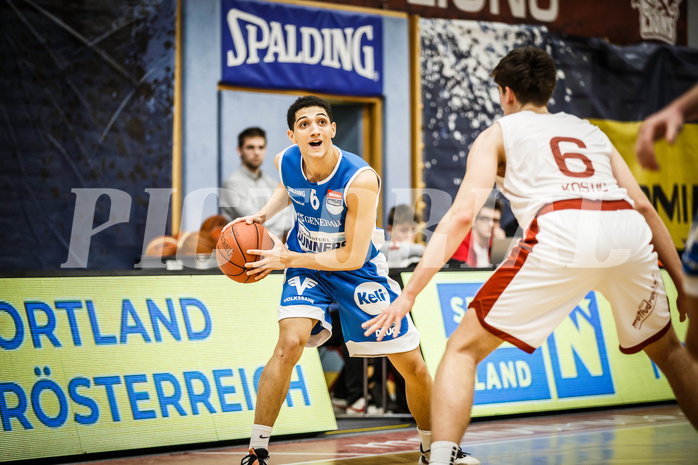 Basketball, win2day Basketball Superliga 2022/23, Grunddurchgang 8.Runde, Traiskirchen Lions, Oberwart Gunners, Magdy Abou-Ahmed (6)