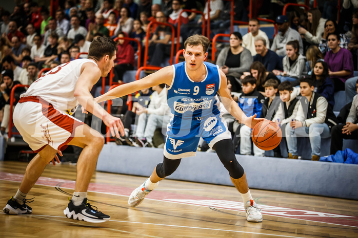 Basketball, win2day Basketball Superliga 2022/23, Grunddurchgang 8.Runde, Traiskirchen Lions, Oberwart Gunners, Edi Patekar (9)