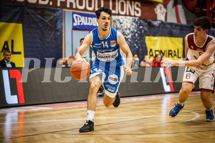 Basketball, win2day Basketball Superliga 2022/23, Grunddurchgang 8.Runde, Traiskirchen Lions, Oberwart Gunners, Derek Hanes (14)