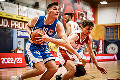 Basketball, win2day Basketball Superliga 2022/23, Grunddurchgang 8.Runde, Traiskirchen Lions, Oberwart Gunners, Brock Gardner (10)