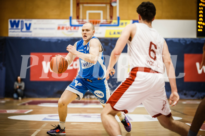 Basketball, win2day Basketball Superliga 2022/23, Grunddurchgang 8.Runde, Traiskirchen Lions, Oberwart Gunners, Sebastian Käferle (7)