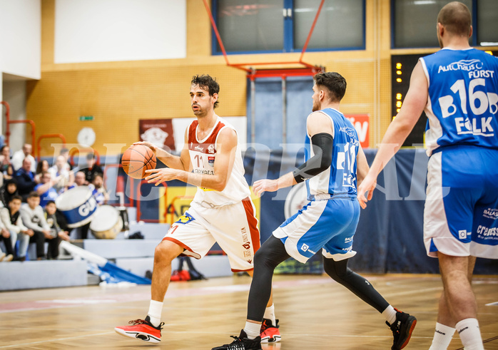 Basketball, win2day Basketball Superliga 2022/23, Grunddurchgang 8.Runde, Traiskirchen Lions, Oberwart Gunners, Fabricio Vay (11)
