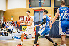 Basketball, win2day Basketball Superliga 2022/23, Grunddurchgang 8.Runde, Traiskirchen Lions, Oberwart Gunners, Fabricio Vay (11)