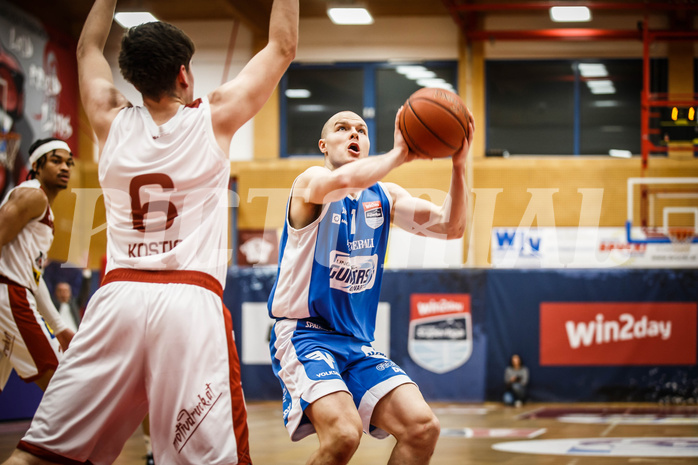 Basketball, win2day Basketball Superliga 2022/23, Grunddurchgang 8.Runde, Traiskirchen Lions, Oberwart Gunners, Sebastian Käferle (7)