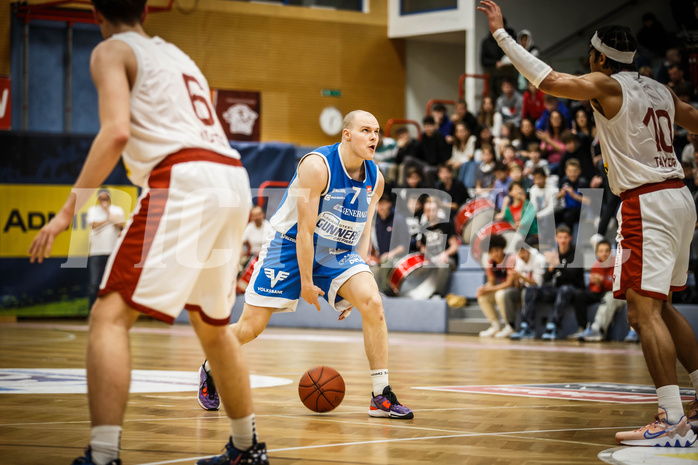 Basketball, win2day Basketball Superliga 2022/23, Grunddurchgang 8.Runde, Traiskirchen Lions, Oberwart Gunners, Sebastian Käferle (7)