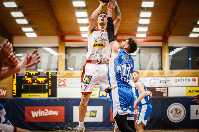 Basketball, win2day Basketball Superliga 2022/23, Grunddurchgang 8.Runde, Traiskirchen Lions, Oberwart Gunners, Aleksandar Andjelkovic (7)