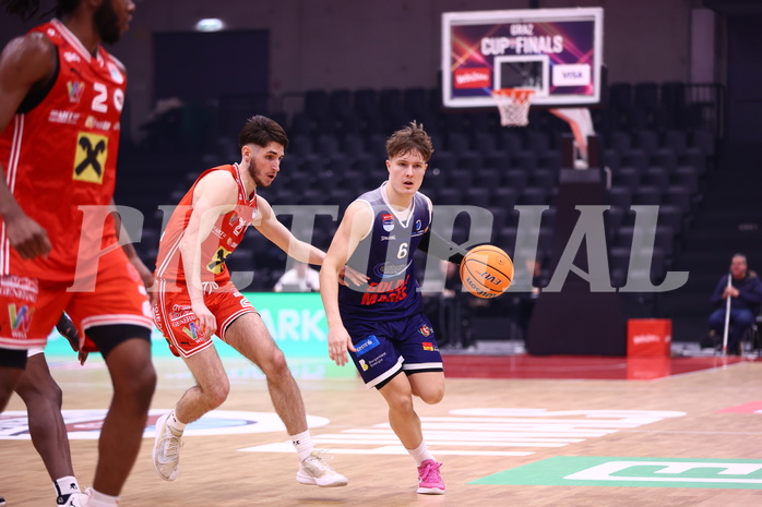 18.01.2025, Graz, Raiffeisen Sportpark, Basketball Austria Cup 2025, Final Four, Semifinale, Flyer Wels vs BBC Nord,  
