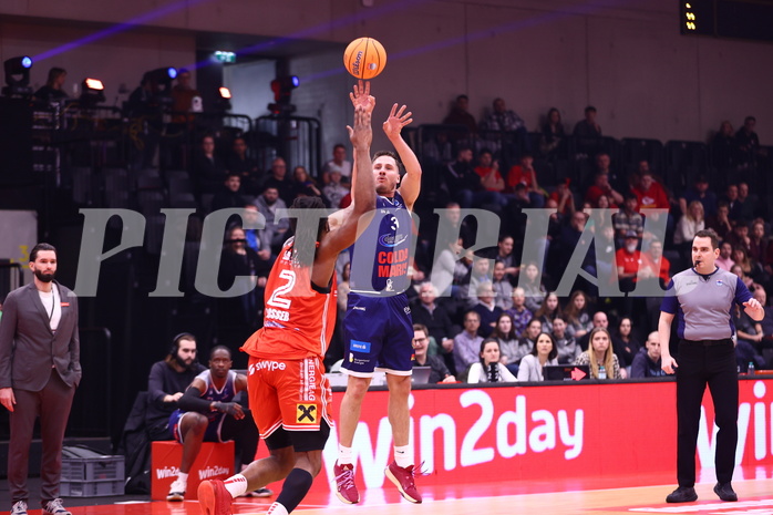 18.01.2025, Graz, Raiffeisen Sportpark, Basketball Austria Cup 2025, Final Four, Semifinale, Flyer Wels vs BBC Nord,  
