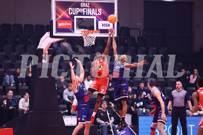 18.01.2025, Graz, Raiffeisen Sportpark, Basketball Austria Cup 2025, Final Four, Semifinale, Flyer Wels vs BBC Nord,  