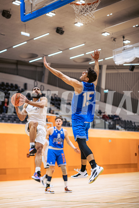 Basketball, Basketball Zweite Liga 2022/23, Grunddurchgang 11.Runde, Basket Flames, Pirlo Kufstein Towers, Faiz Jakob (27)