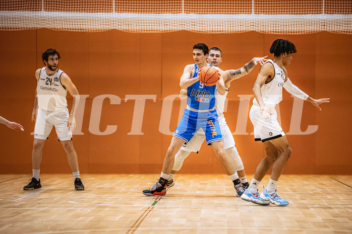 Basketball, Basketball Zweite Liga 2022/23, Grunddurchgang 11.Runde, Basket Flames, Pirlo Kufstein Towers, Luka Kraljic (9)