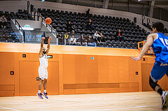 Basketball, Basketball Zweite Liga 2022/23, Grunddurchgang 11.Runde, Basket Flames, Pirlo Kufstein Towers, Faiz Jakob (27)