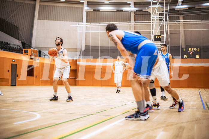 Basketball, Basketball Zweite Liga 2022/23, Grunddurchgang 11.Runde, Basket Flames, Pirlo Kufstein Towers, Evan Frank (24)
