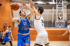 Basketball, Basketball Zweite Liga 2022/23, Grunddurchgang 11.Runde, Basket Flames, Pirlo Kufstein Towers, Fabio Thaler (13)