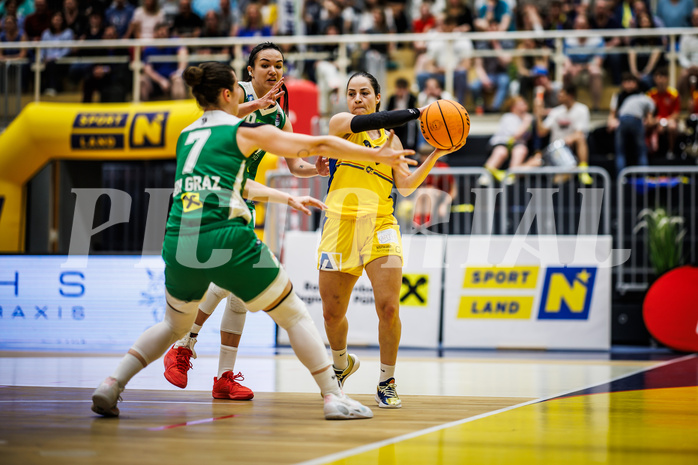Basketball, Win2Day Basketball Damen Superliga 2023/24, Playoff, Finale Spiel 3, SKN St. Pölten, UBI Graz, Anna Kolyandrova (2)