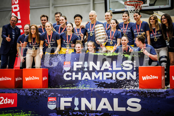 Basketball, Win2Day Basketball Damen Superliga 2023/24, Playoff, Finale Spiel 3, SKN St. Pölten, UBI Graz, 