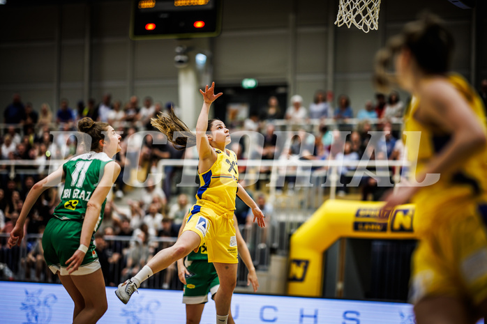Basketball, Win2Day Basketball Damen Superliga 2023/24, Playoff, Finale Spiel 3, SKN St. Pölten, UBI Graz, Anna Kolyandrova (2)