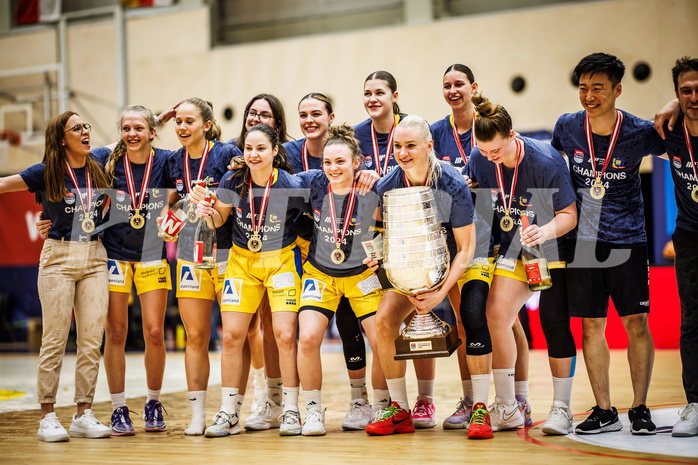 Basketball, Win2Day Basketball Damen Superliga 2023/24, Playoff, Finale Spiel 3, SKN St. Pölten, UBI Graz, 