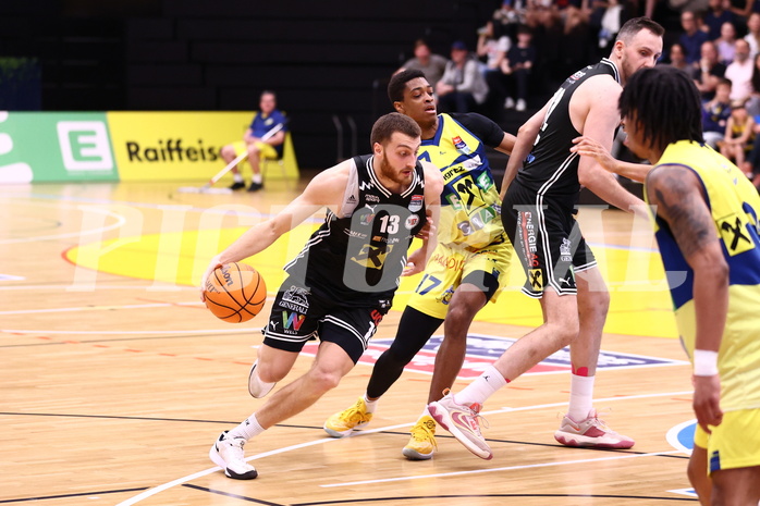 07.04.2024, Graz, Raiffeisen Sportpark Graz, Basketball Superliga 2023/24, Platzierungsrunde, Runde 9, UBSC Raiffeisen Graz - Raiffeisen Flyers Wels 