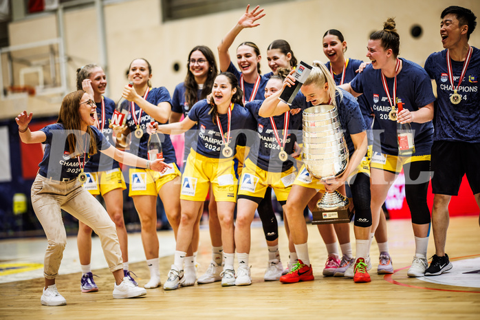 Basketball, Win2Day Basketball Damen Superliga 2023/24, Playoff, Finale Spiel 3, SKN St. Pölten, UBI Graz, 