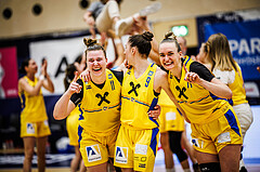 Basketball, Win2Day Basketball Damen Superliga 2023/24, Playoff, Finale Spiel 3, SKN St. Pölten, UBI Graz, SKN St. Pölten, feiern