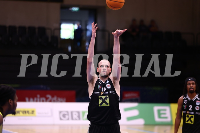 07.04.2024, Graz, Raiffeisen Sportpark Graz, Basketball Superliga 2023/24, Platzierungsrunde, Runde 9, UBSC Raiffeisen Graz - Raiffeisen Flyers Wels 