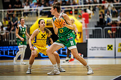 Basketball, Win2Day Basketball Damen Superliga 2023/24, Playoff, Finale Spiel 3, SKN St. Pölten, UBI Graz, Anna Kolyandrova (2), Camilla Neumann (11)