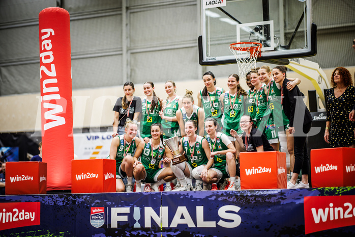 Basketball, Win2Day Basketball Damen Superliga 2023/24, Playoff, Finale Spiel 3, SKN St. Pölten, UBI Graz, 