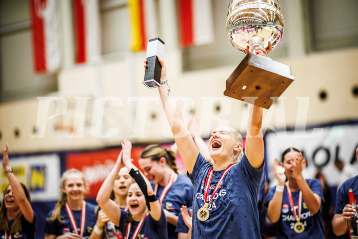 Basketball, Win2Day Basketball Damen Superliga 2023/24, Playoff, Finale Spiel 3, SKN St. Pölten, UBI Graz, 