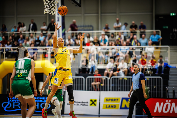 Basketball, Win2Day Basketball Damen Superliga 2023/24, Playoff, Finale Spiel 3, SKN St. Pölten, UBI Graz, Inga Orekhova (13)