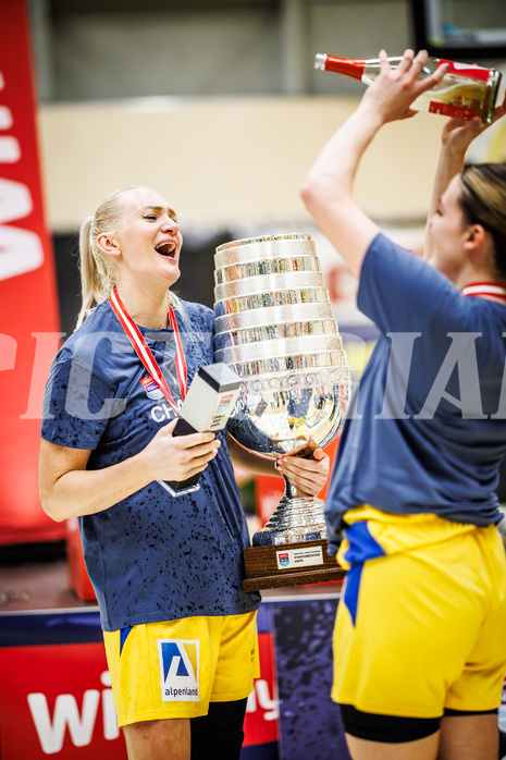 Basketball, Win2Day Basketball Damen Superliga 2023/24, Playoff, Finale Spiel 3, SKN St. Pölten, UBI Graz, 