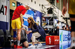 Basketball, Win2Day Basketball Damen Superliga 2023/24, Playoff, Finale Spiel 3, SKN St. Pölten, UBI Graz, Lea Feitl (33), Lana Petrovic (Head Coach)