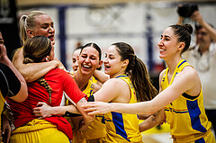 Basketball, Win2Day Basketball Damen Superliga 2023/24, Playoff, Finale Spiel 3, SKN St. Pölten, UBI Graz, SKN St. Pölten, feiern