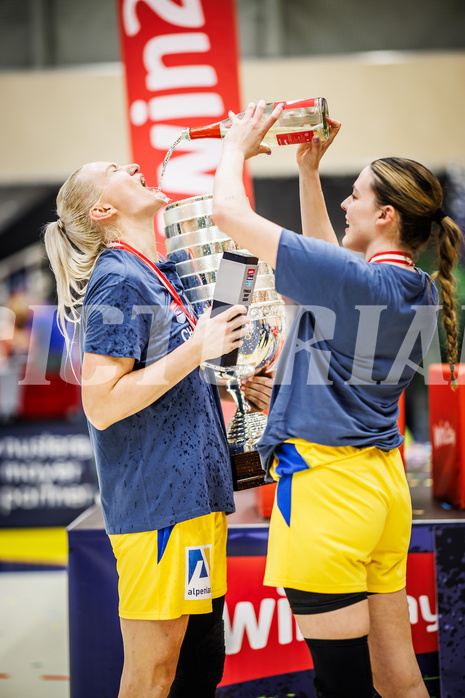 Basketball, Win2Day Basketball Damen Superliga 2023/24, Playoff, Finale Spiel 3, SKN St. Pölten, UBI Graz, 