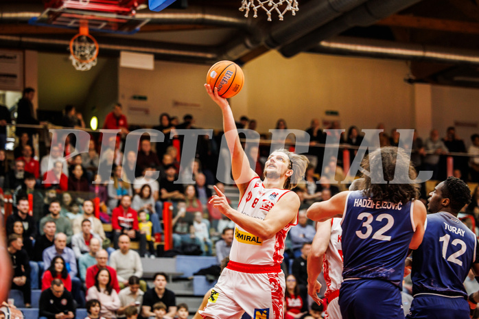 Basketball, win2day Basketball Superliga 2024/25, Grunddurchgang 20.Runde, Traiskirchen Lions, BBC Nord Dragonz, Moritz Lanegger-Rest (8)