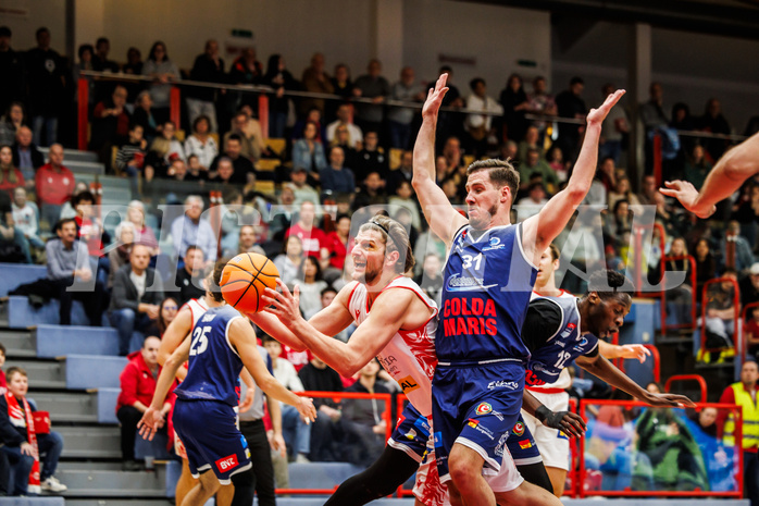 Basketball, win2day Basketball Superliga 2024/25, Grunddurchgang 20.Runde, Traiskirchen Lions, BBC Nord Dragonz, Moritz Lanegger-Rest (8)