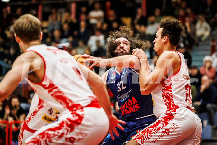 Basketball, win2day Basketball Superliga 2024/25, Grunddurchgang 20.Runde, Traiskirchen Lions, BBC Nord Dragonz, Sead Hadzifejzovic (32)