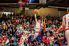 Basketball, win2day Basketball Superliga 2024/25, Grunddurchgang 20.Runde, Traiskirchen Lions, BBC Nord Dragonz, Benedikt Güttl (7)