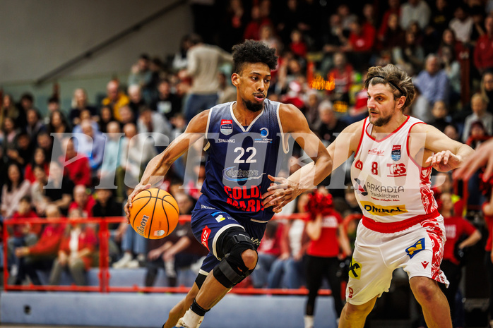 Basketball, win2day Basketball Superliga 2024/25, Grunddurchgang 20.Runde, Traiskirchen Lions, BBC Nord Dragonz, Jalen Green (22)
