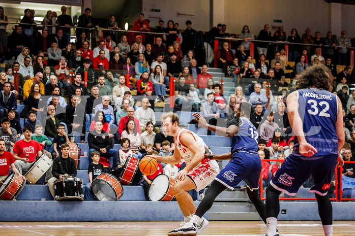 Basketball, win2day Basketball Superliga 2024/25, Grunddurchgang 20.Runde, Traiskirchen Lions, BBC Nord Dragonz, Ryan Moffat (4)