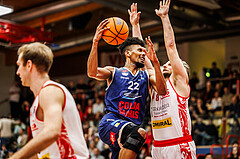 Basketball, win2day Basketball Superliga 2024/25, Grunddurchgang 20.Runde, Traiskirchen Lions, BBC Nord Dragonz, Jalen Green (22)
