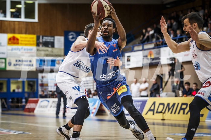 Basketball, ABL 2018/19, Grunddurchgang 25.Runde, Oberwart Gunners, Kapfenberg Bulls, Shipron Thaqi (7)