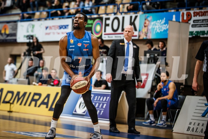 Basketball, ABL 2018/19, Grunddurchgang 25.Runde, Oberwart Gunners, Kapfenberg Bulls, Shipron Thaqi (7)