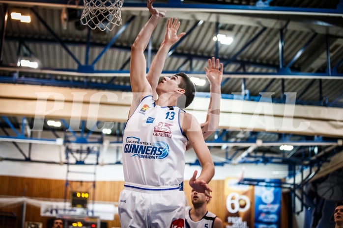 Basketball, ABL 2018/19, Grunddurchgang 25.Runde, Oberwart Gunners, Kapfenberg Bulls, Stefan Blazevic (13)