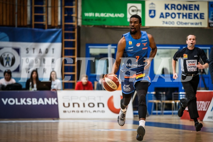 Basketball, ABL 2018/19, Grunddurchgang 25.Runde, Oberwart Gunners, Kapfenberg Bulls, Shipron Thaqi (7)
