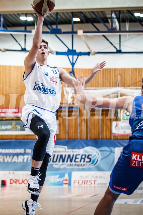 Basketball, ABL 2018/19, Grunddurchgang 25.Runde, Oberwart Gunners, Kapfenberg Bulls, Stefan Blazevic (13)