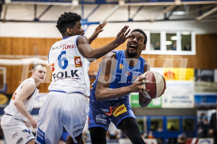 Basketball, ABL 2018/19, Grunddurchgang 25.Runde, Oberwart Gunners, Kapfenberg Bulls, Shipron Thaqi (7)