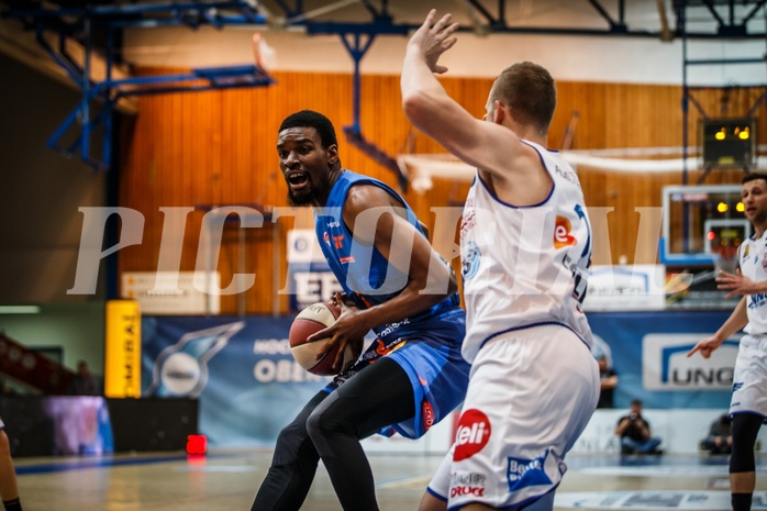 Basketball, ABL 2018/19, Grunddurchgang 25.Runde, Oberwart Gunners, Kapfenberg Bulls, Shipron Thaqi (7)